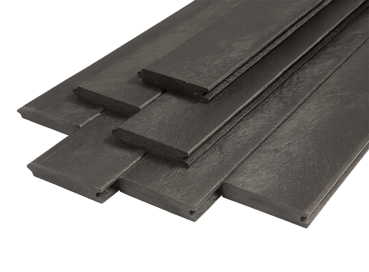 kunststof stalplanken - zwart