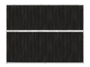 Tussenwand volledig gesloten (standaard)