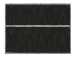 Dichte zijwand paardenbox