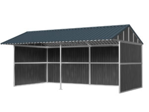 Schuilstal Corton - paardenstal 300 x 600