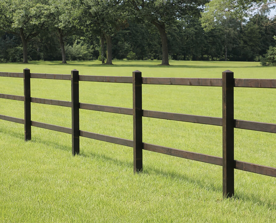 Houten omheining - opschroef omheining